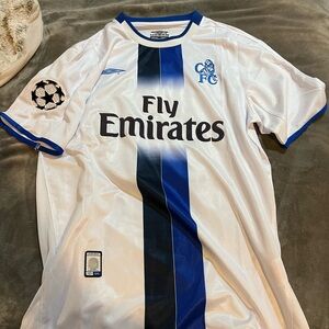 Umbro Chelsea White and Blue Soccer Jersey